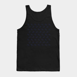 Blue Gator on White Tank Top